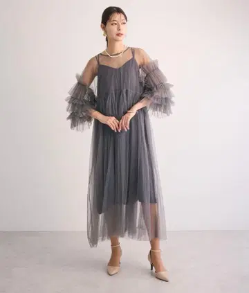 Railme 튤 원피스 (이너 OP 포함)