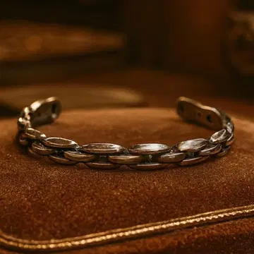 닻 팥 실버 925 뱅글 팔찌 실버 v063