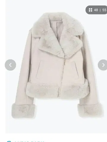 LUDIC PARK 스웨이드 퍼 라이더 자켓