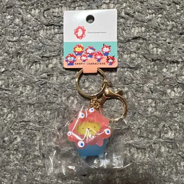 폼폼푸딩 x 미야쿠미야쿠 키링 클리어 컬러