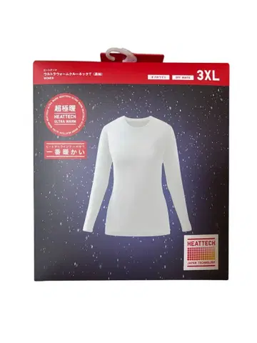 HEATTECH 크루넥 3XL 화이트 UNIQLO 유니클로 울트라 웜