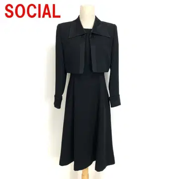 A5138 SOCIAL 원피스 앙상블 롱 포멀 블랙 7