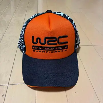 WRC 캡 오렌지 블랙