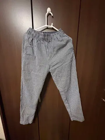 스트라이프 이지 팬츠 허리밴딩