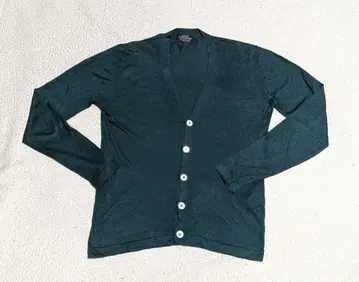 유나이티드 애로우즈 다크 그린 실크 린넨 가디건