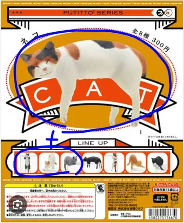 PUTITTO CAT 고양이 4종 키탄클럽 / 후치네코 1