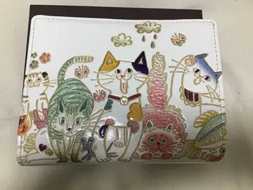 분코야 오제키 고양이 집합 상자마치 구치카네 달린 지갑 지갑 가죽