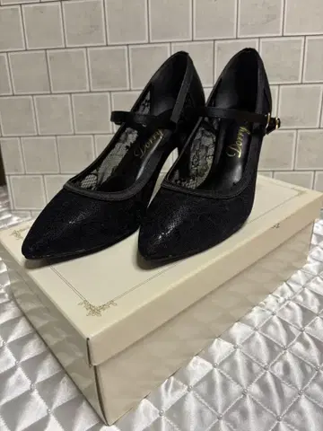 레이스 펌프스 (결혼식 등 용) M 사이즈