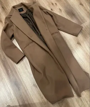 브라운 롱 코트 체스터 코트