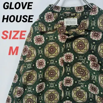 GLOVE HOUSE 그로브 하우스 패턴 셔츠 올 패턴 남성용 빈티지 M
