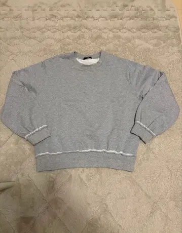 HARE 쭈리 맨투맨 풀오버 짧은 기장 그레이 S 하레