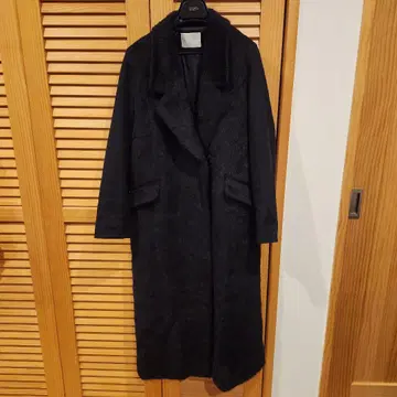 개럴개런트 체스터 코트 퍼 캐시미어 혼방 블랙