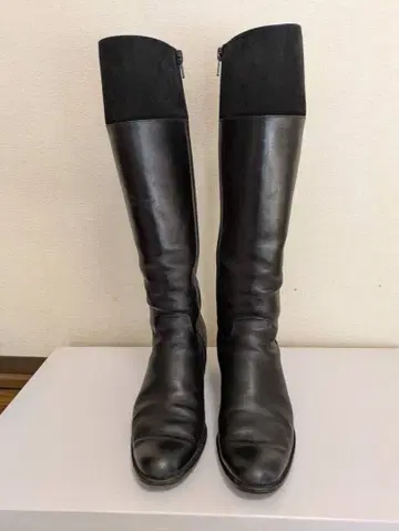 키다리 아저씨 사이드 지퍼 롱 부츠