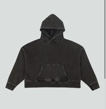 entire studios 다크 그레이 후드 부착 후드티