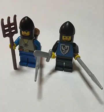 LEGO 성 시리즈 블랙 팔콘 병사 농부 미니 피규어