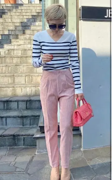 JENNE 핑크 코듀로이 팬츠 S