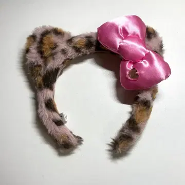 헬로키티 레오파드 무늬 머리띠 USJ