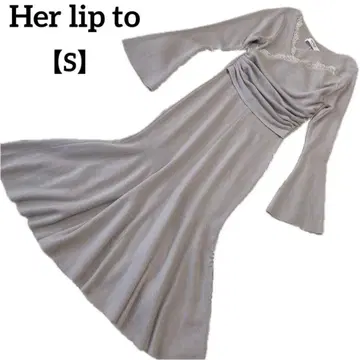 Her lip to 하립투 [ S ] 니트 원피스 머메이드 라인