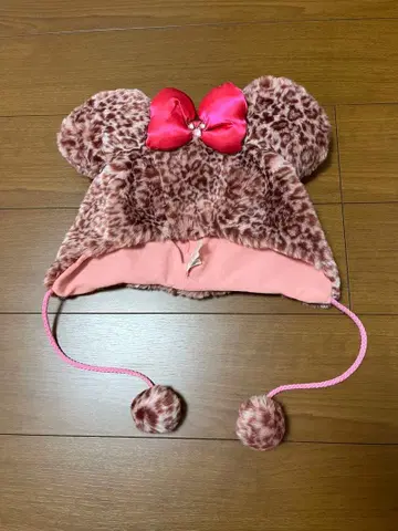 디즈니 레오파드 무늬 미니 마우스 팬캡