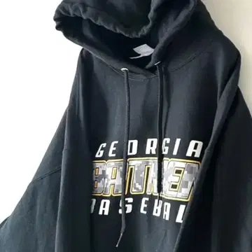 포트&컴퍼니 조지아 베이스볼 후드티 XL 블랙 구제 의류