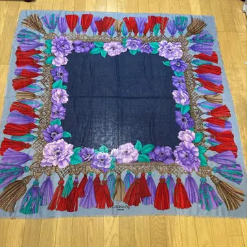 LEONARD 캐시미어 실크 초 대형 숄