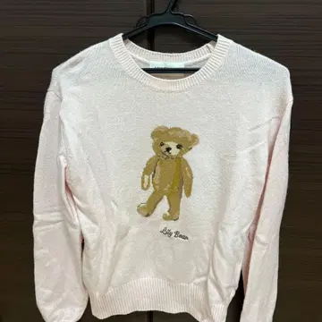 LILY BROWN 곰 핑크 니트
