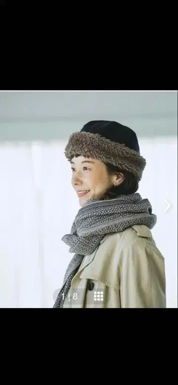 mature ha 보아 포함 니트 모자