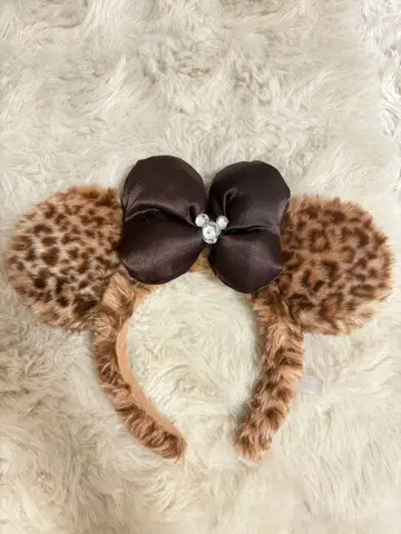 미니 레오파드 무늬 머리띠