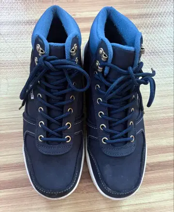 VANS 네이비 하이컷 스니커즈