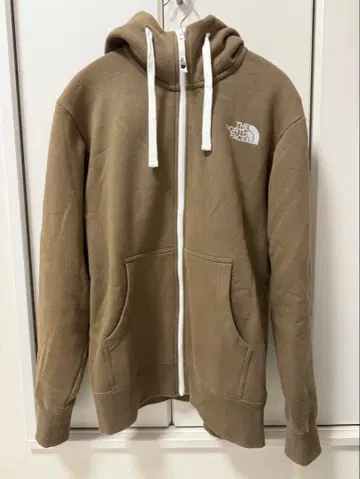 THE NORTH FACE 베이지 풀 집업 후드티