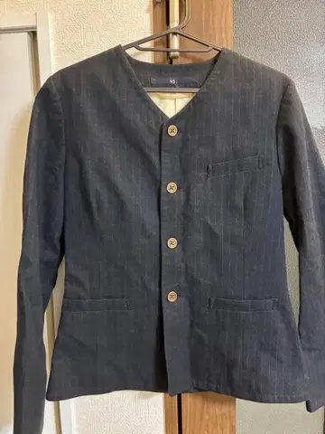 45R 노카라 자켓 다크 네이비