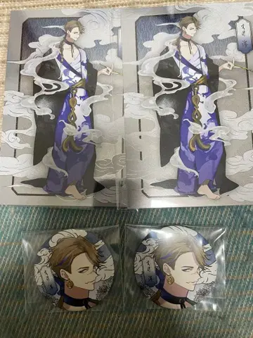 츠키우타. 월야기담 화월음양록 캐릭터 배지 메탈 엽서 후즈키 카이