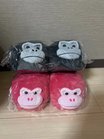 우호우호 고릴라의 고리군 봉제 인형 슬리퍼