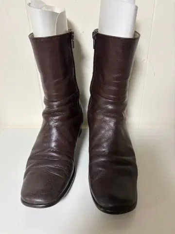 REGAL 다크 브라운 가죽 숏부츠