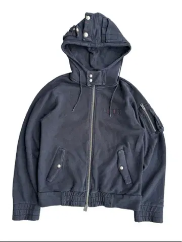 dark gray zip hoodie gimmick