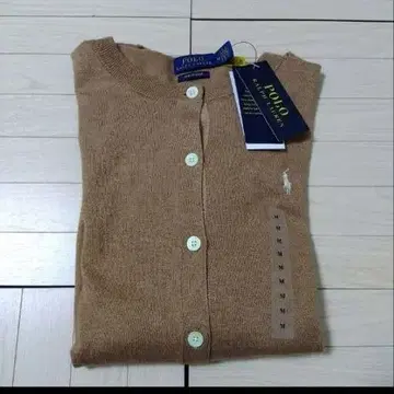 미사용 새상품 랄프 로렌 코튼 가디건 베이지 M