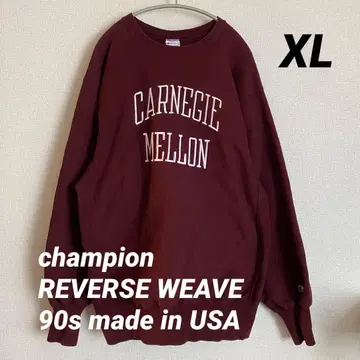 90s Champion Reverse Weave 자수 택 USA 제