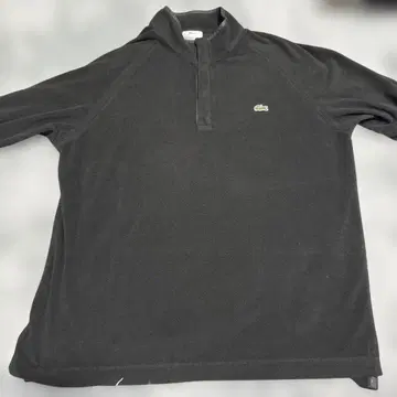 LACOSTE 블랙 하프 지퍼 트레이닝복 사이즈 4