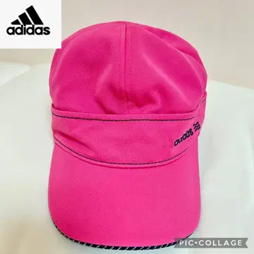 adidas 핑크 골프 캡 후면 지퍼 달린 모자