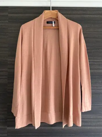 핑크 니트 가디건 긴팔 (울, 실크, 캐시미어)