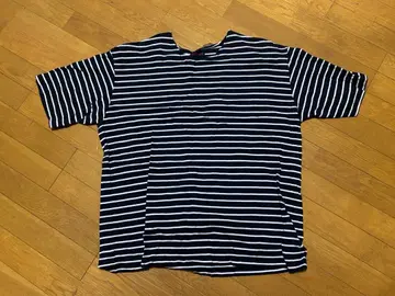 BLUE/BLUE 리사이클 코튼 텐지쿠 보더 T셔츠