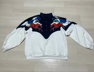 Rodeo 말 자수 긴팔 셔츠