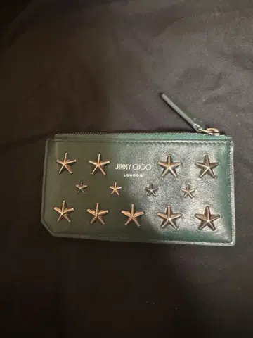 지미추 그린 가죽 장지갑