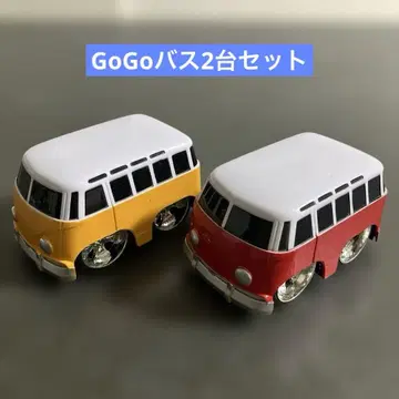 프릭션 주행 GOGO 장난감 버스 2대 세트 다이소