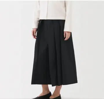 무인양품 여성 이중직 하카마 팬츠 여성 XS 블랙