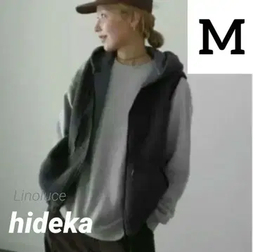 새상품 시마무라 hideka 보아 후디 베스트 다크 그레이 M