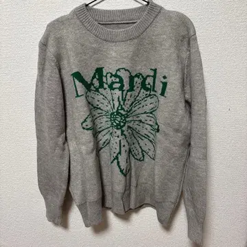 Mardi 꽃 패턴 니트 스웨터