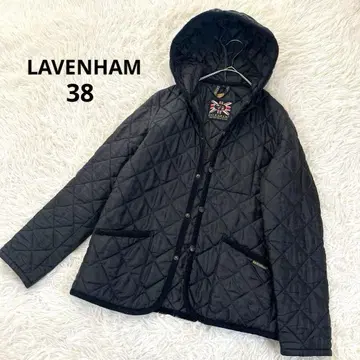 라벤햄 퀼팅 후드 부착 자켓 38 클레이던 블랙 영국제