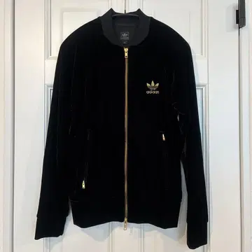 adidas 벨벳 자켓 XS 블랙