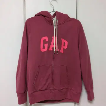 GAP 핑크 집업 후드티 M